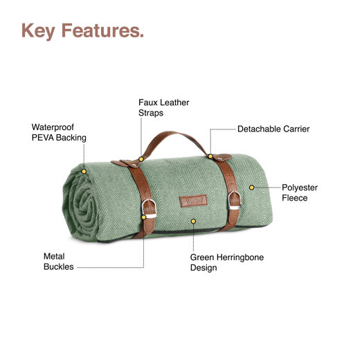 VonShef Herringbone Picnic Blanket & Reviews Wayfair.co.uk